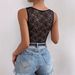 2026 Women's Sheer Lace Hollow out Cross-Border Sexy Bodysuit Fashionable High-Quality Jumpsuit Romper for Europe And America_ecoleips.com