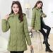 Women’s Slim-Fit Mid-Length Padded Coat – Winter Warmth With Stylish Quilted Design, Lightweight Yet Insulated Cotton Jacket_ecoleips.com