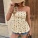 Aria Basics Aria Basics Cross-border European And American Popular Strapless Top 2026 New Summer Hot Girl Polka Dot Sleeveless Camisole_ecoleips.com