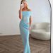 Elegant Slim Fit Off-Shoulder Hollow Out Waist Dress For Women Sexy Autumn New Arrival_ecoleips.com