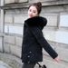 Women's Clothing Women's Winter Short Puffer Jacket With Faux Fur Collar, Slim Fit Warm Coat, 3D Pattern, Multiple Colors & Sizes Slim Fit Warm Coat_ecoleips.com