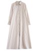Long Sleeve Vintage Striped Long Shirt Dresses For Women Autumn New Loose Casual Dress Vestidos Fashion Elegant Clothing 2025_ecoleips.com