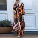 Verve 2025 Muslim Women's Fashion Floral Print Two-Piece Spring And Autumn Clothing Long Shirt Wide-Leg Pants Set_ecoleips.com