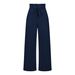 Women's Summer Casual Workplace Elegant Commuting Style Fashion Bow High Waist Wide Leg European And American_ecoleips.com