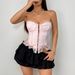 Pure Lace Button Top Women's Low Cut Style Curve Goddess Hot Girl Must Have Jumpsuits Rompers_ecoleips.com
