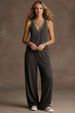 Women's V-Neck Sleeveless Wide-Leg Pants Set, Flowy Lounge Two Piece Outfit For Casual Comfort_ecoleips.com