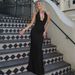 Women's 2025 Summer New Fashion Sexy Deep V Neck Halter Tie Backless Dress Wholesale_ecoleips.com