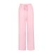 AD458 European And American 2025 Cross-border Summer New Comfortable Loose Home Casual Solid Color Wide-leg Pants_ecoleips.com