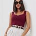 Women's V-Neck Camisole – Slim Fit Stretch Tank Top (Black/White/Burgundy/Dark Gray/Light Gray)_ecoleips.com