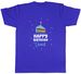 Women's T-Shirts Personalised Happy Birthday Celebration In Blue Mens Unisex T-Shirt Tee Gift_ecoleips.com