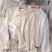 Inspired Bow Blouse - Flowy Chiffon Top With Lace Peter Pan Collar (White/Beige/Black) | Elegant Ruffle Sleeve Feminine Shirt_ecoleips.com