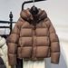 girl Girl Girl 2025 Winter New Short Hooded Loose Puffer Down Cotton Jacket For Women Thick Coat_ecoleips.com