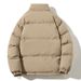 Women's Clothing Winter Padded Coat With Thick Warm Polyester Filling, Slim Fit Stand Collar Jacket, Solid Color Casual Outerwear For Daily Wear_ecoleips.com