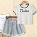 Women's Clothing Short Sleeved Short Top T Shirt Casual Sports Shorts Two Piece Suit For Women_ecoleips.com