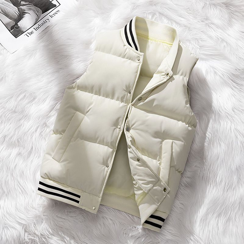 Women's Clothing version of the East Street autumn and winter new fashion trend leisure versatile niche slim warm vest outer wear_ecoleips.com