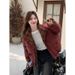 girl Girl Girl Korean Style Design Sense Reversible Short Jacket For Women Winter 2024 New White Duck Down Warm Casual Coat_ecoleips.com
