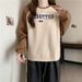 New Real-shot Design: Women's American Retro Sweatshirt With A Unique, Loose-fitting, Long-sleeved,_ecoleips.com