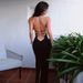Women’s Clothing New Summer Women's Fashionable Halterneck Sexy Backless Slit Hip Covered Slim Dress For Women_ecoleips.com