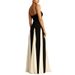 Women's Clothing Suspender Contrast Color Casual Loose Holiday Dress_ecoleips.com