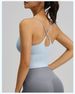 K Thin Shoulder Strap Sports Underwear Women's Chest Mat Fitness Yoga Back Tank Top_ecoleips.com