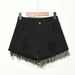 2025s Yiwo Clothing Plus 90kg Ripped Frayed Hem Distressed Large Size Denim Shorts Hot Pants Summer Women_ecoleips.com
