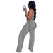 Women's Sleeveless Printed Top & Wide-Leg Pants Set – Floral Summer Two-Piece Outfit, Casual Boho Chic Loungewear_ecoleips.com