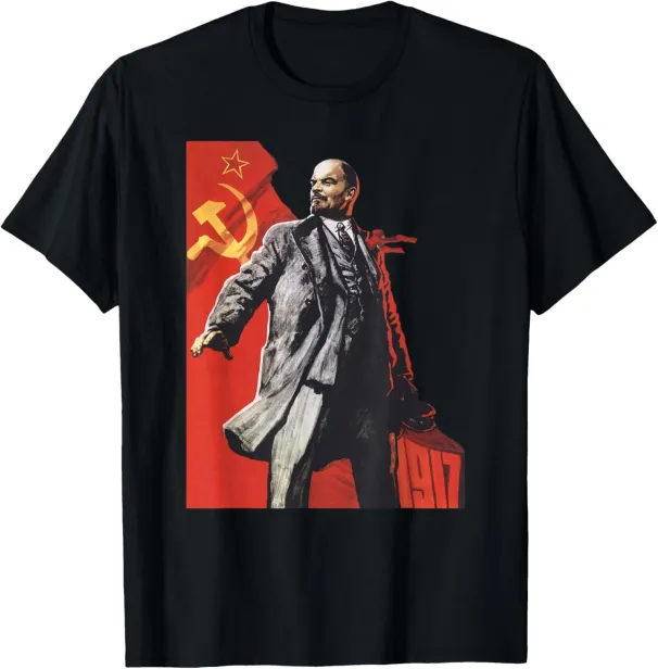 Women's T-Shirts NEW LIMITED Lenin Forever Soviet Union USSR Russia Retro T-Shirt - MADE IN USA_ecoleips.com