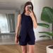 Women's Sleeveless Vest & High-Waisted Shorts Set – Breathable Polyester Summer Outfit, Street Chic To Elegant Style_ecoleips.com