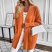 Women's Clothing Soft V-Neck Sweater Women's Casual Loose Knit Cardigan - Lightweight Comfortable Pullover For Fall Winter_ecoleips.com