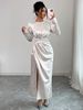 Women's Clothing Elegant Long-Sleeve Midi Dress -Inspired Fall & Winter Dress For Women_ecoleips.com