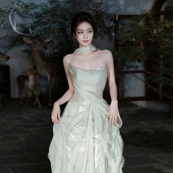Evening Gown for Women Unique Strapless Design Luxurious Exquisite New Style 2026 for Engagements Wedding Toasts_ecoleips.com