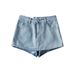 WS9101 22 Women's Sexy Anti Exposure Washed Denim Mini Skirt/Pants European American Fashion Summer New Arrival_ecoleips.com