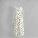 Summer Style Fresh And Sweet Halter Neck Dress for Women Low Cut High Waisted Tie Front Fruit Print 5 Colors Available_ecoleips.com