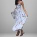 Summer Women's Dress With Floral Print And Square Collar, In A Fashionable Evening Gown Style_ecoleips.com