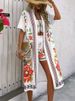 Women's Clothing Bohemian Retro Ethnic Style Printed Temperament Casual Cardigan Long Top Suit_ecoleips.com