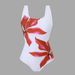 Women's Clothing Positioning Printing Sexy Beach Skirt Bikini Hot Spring Swimsuit Suit_ecoleips.com