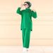 Verve Muslim Women's Casual Knit Wide-Leg Pants Set_ecoleips.com