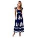 2025 New European And American Fashion Bestseller Women's Beach Vacation Style Printed Strapless Dress_ecoleips.com