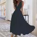 2024 Independent Station New European And American V-neck Wrap-Bust Waist-Cinching Dress_ecoleips.com