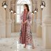 Modest Abaya Dress Women's Ethnic Style Maxi Dress V-Neck Long Sleeve Loose Fit Printed Skirt For Middle East_ecoleips.com