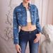 New European American Style Niche Jacquard Bow Women, Sweet And Cool Short Denim Jacket For Casual Wear_ecoleips.com