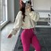 Premium Sherpa Yoga Jacket - Gold Zipper Fleece Outerwear - Winter Workout Coat With Drawstring Waist - Women's Fitness Fashion In 4 Colors (S-8)_ecoleips.com