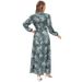 Directly From The Manufacturer: Yiduoduo's Elegant Long Dress With A Sweet Waistband Design And Floral Pattern; A Pleate_ecoleips.com