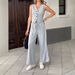 Women's Clothing Solid Color Sleeveless Fashion Pocket Long Two Piece Suit_ecoleips.com