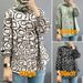 Modest Floral Print Muslim Blouse – 3D Embroidery Bubble Sleeve Top (S-5XL) – Breathable Polyester_ecoleips.com