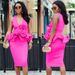 Women's Clothing sexy ruffle sleeveless floral slim fit celebrity party evening dress dress female_ecoleips.com