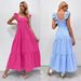Women's Clothing New Women's Summer High Waist Backless Sling Cake Dress_ecoleips.com