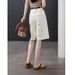 Boutique Quality Summer New Style Loose-fitting Slimming High-waisted Women's Casual Suit Shorts, Mid-length_ecoleips.com