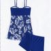 New Women's Multi-color All-match Swimsuit Printed Mesh Tankini High Waist Swimming Trunks Sexy Fashion Swimsuit_ecoleips.com