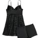 Women's Clothing Solid Color Split Swimsuit Female Hollow Conservative One Piece Skirt Bikini Swimsuit Female_ecoleips.com